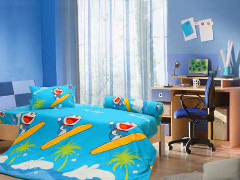 chăn ga gối doraemon d18019