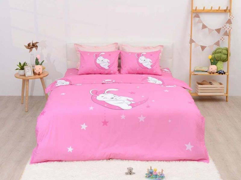 Bộ chăn ga gối Sông Hồng trẻ em vải cotton