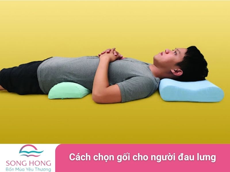 cách chọn gối cho người đau lưng