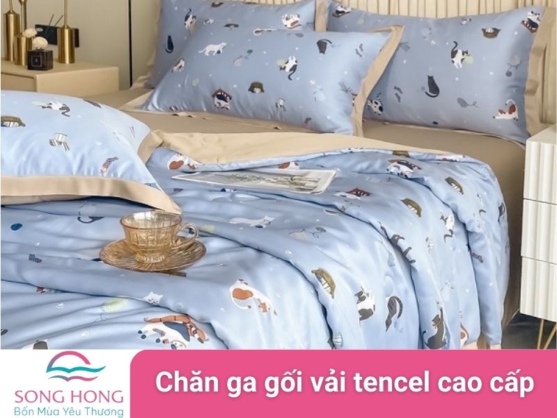 Chăn ga gối vải tencel cao cấp