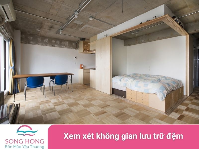 xem xét không gian lưu trữ đệm