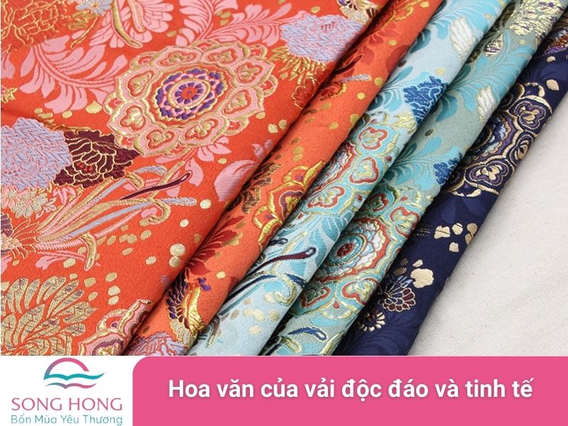 hoa văn của vải độc đáo và tinh tế