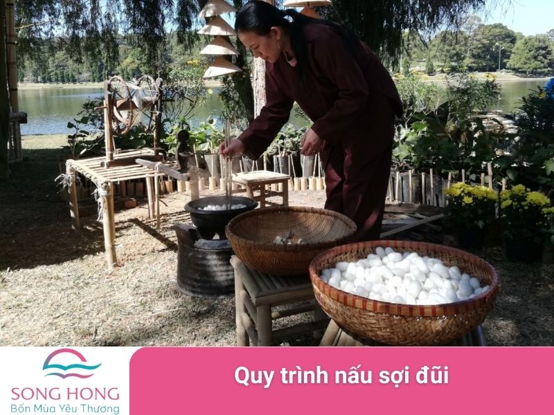 quy trình nấu sợi đũi