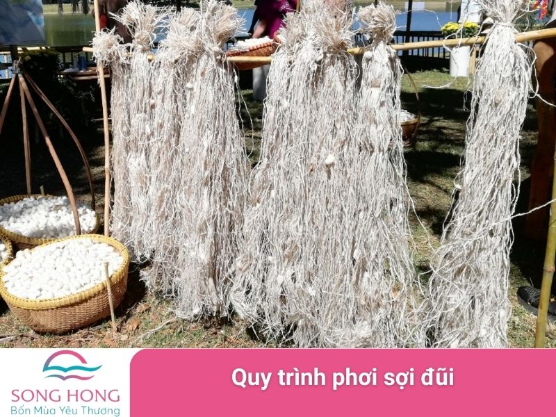 quy trình phơi sợi đũi