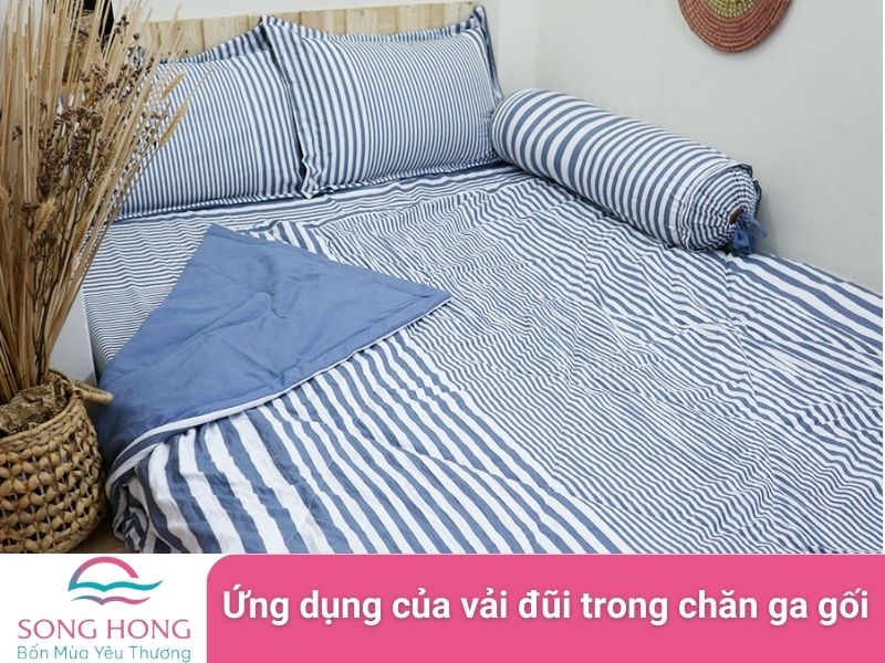 ứng dụng của vải đũi trong chăn ga gối