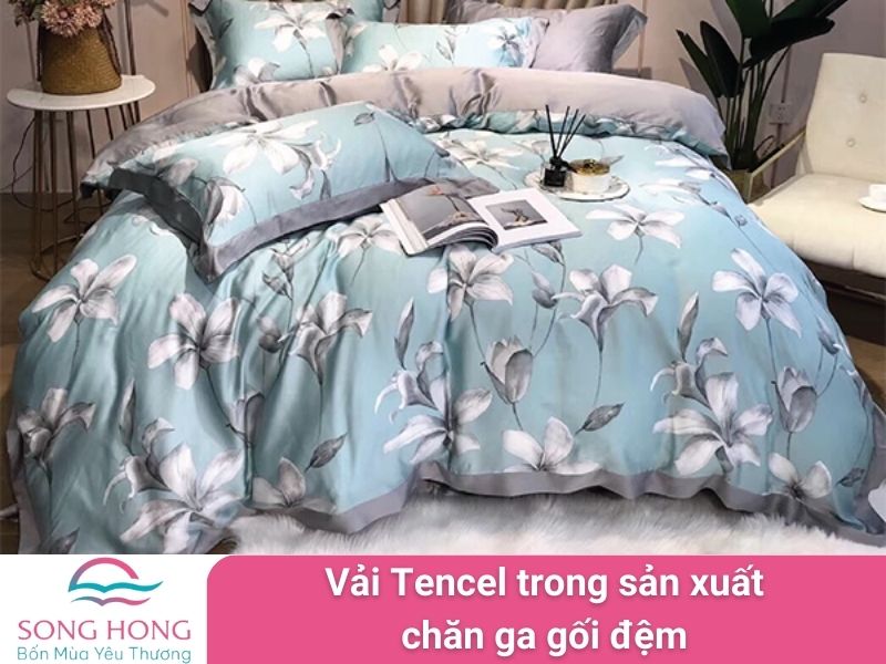 vải tencel trong sản xuất chăn ga gối đệm